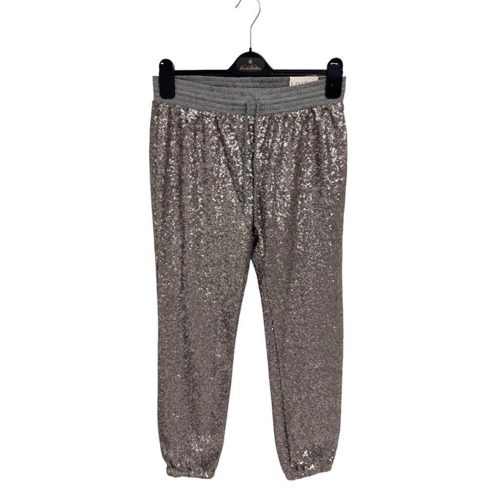 Live Love Dream Women's sequined Elastic Drawstring Jogger Pants size S/P